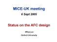 MICEUK meeting PowerPoint PPT Presentation