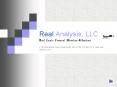Real Analysis, LLC Real Estate Financial Modeling PowerPoint PPT Presentation