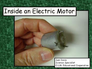 Inside An Electric Motor