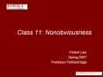 Class 11: Nonobviousness PowerPoint PPT Presentation