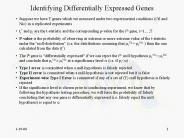 Identifying Differentially Expressed Genes