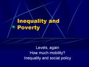 Inequality and Poverty