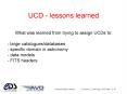 UCD - lessons learned PowerPoint PPT Presentation