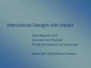 Instructional Designs with Impact