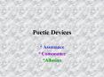 Poetic Devices PowerPoint PPT Presentation