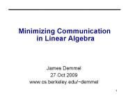 Minimizing Communication in Linear Algebra