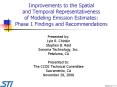 Improvements to the Spatial and Temporal Representativeness of Modeling Emission Estimates: Phase 1 Findings and Recommendations PowerPoint PPT Presentation