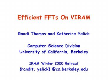 Efficient%20FFTs%20On%20VIRAM