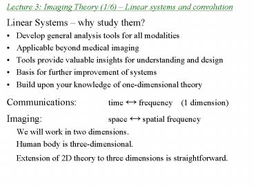PPT – Linear Systems why study them PowerPoint presentation | free to ...