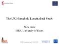 The UK Household Longitudinal Study PowerPoint PPT Presentation