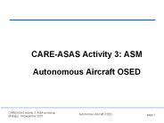 CARE/ASAS Activity 3: ASM workshop Br