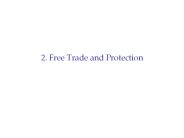 2' Free Trade and Protection