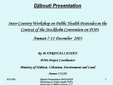 Djibouti Presentation