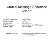 Causal Message Sequence Charts*