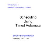 Scheduling Using Timed Automata