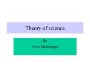Theory of science