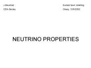 NEUTRINO PROPERTIES