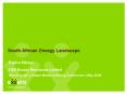 South African Energy Landscape PowerPoint PPT Presentation