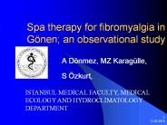 Spa therapy for fibromyalgia in G