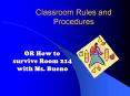 Classroom Rules and Procedures PowerPoint PPT Presentation