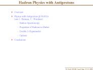 Hadron Physics with Antiprotons