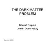 THE DARK MATTER PROBLEM