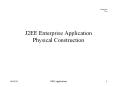 J2EE Enterprise Application Physical Construction PowerPoint PPT Presentation