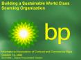 Building a Sustainable World Class Sourcing Organization PowerPoint PPT Presentation