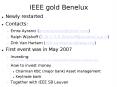 IEEE gold Benelux PowerPoint PPT Presentation