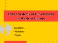 Other Systems of Government in Western Europe PowerPoint PPT Presentation