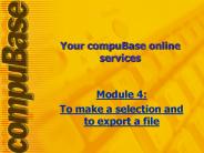 Your compuBase online services