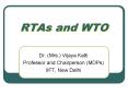 RTAs and WTO PowerPoint PPT Presentation