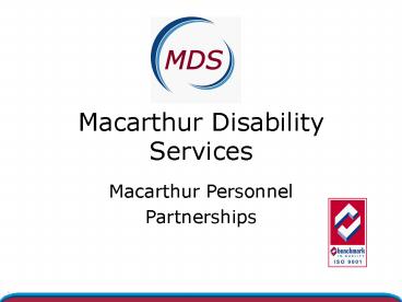 Macarthur Disability Services
