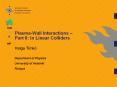 Plasma-Wall Interactions  PowerPoint PPT Presentation