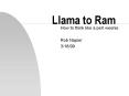 Llama to Ram PowerPoint PPT Presentation