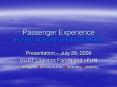 Passenger Experience FLYING ACROSS THE BLUE SKIES PowerPoint PPT Presentation