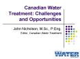 Canadian Water Treatment: Challenges and Opportunities PowerPoint PPT Presentation