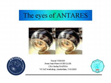 The eyes of ANTARES
