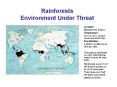 Rainforests Environment Under Threat PowerPoint PPT Presentation