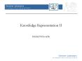 Knowledge Representation II PowerPoint PPT Presentation