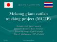 Mekong giant catfish tracking project (MCTP) PowerPoint PPT Presentation