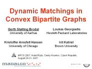 Dynamic Matchings in Convex Bipartite Graphs