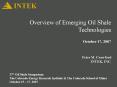 Overview of Emerging Oil Shale Technologies PowerPoint PPT Presentation