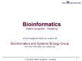 Bioinformatics Pattern recognition - Clustering PowerPoint PPT Presentation