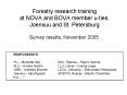 Forestry research training at NOVA and BOVA member uties, Joensuu and St' Petersburg PowerPoint PPT Presentation