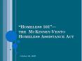 Homeless 101 the McKinneyVento Homeless Assistance Act PowerPoint PPT Presentation