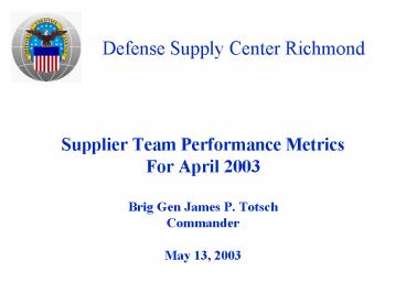 Defense Supply Center Richmond