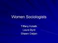 Women Sociologists PowerPoint PPT Presentation