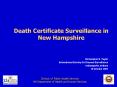 Death Certificate Surveillance in New Hampshire PowerPoint PPT Presentation