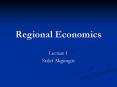 Regional Economics PowerPoint PPT Presentation